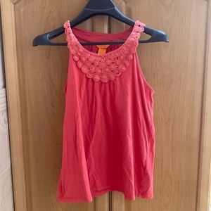 Coral sleeveless shirt M